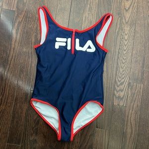 Fila Kids Youth One Piece Swimsuit Size 12